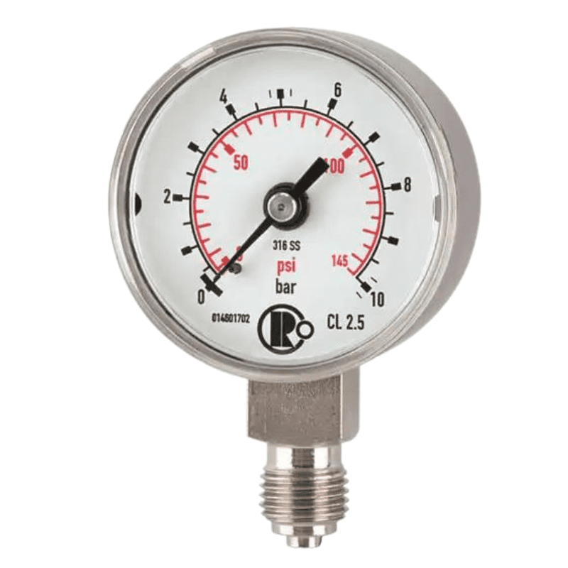 Pneumatyka.eu - Manometr w obudowie ze stali nierdzewnej M 03 01 - 2025-06-11