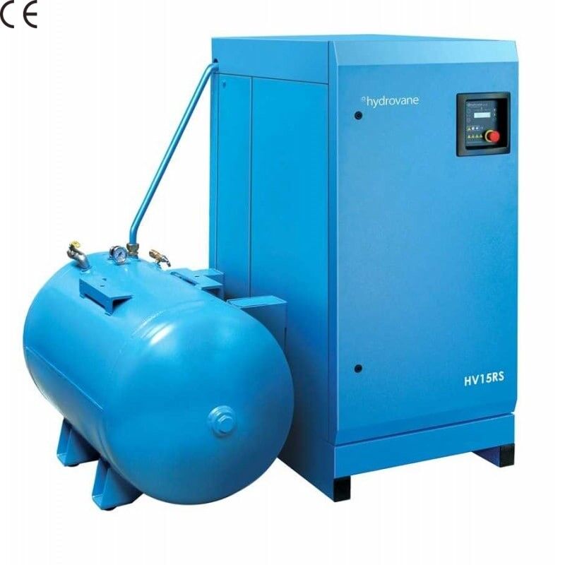 Sprężarka łopatkowa HYDROVANE pionowa ze zbiornikiem 272 l 22 kW 400V 8 bar