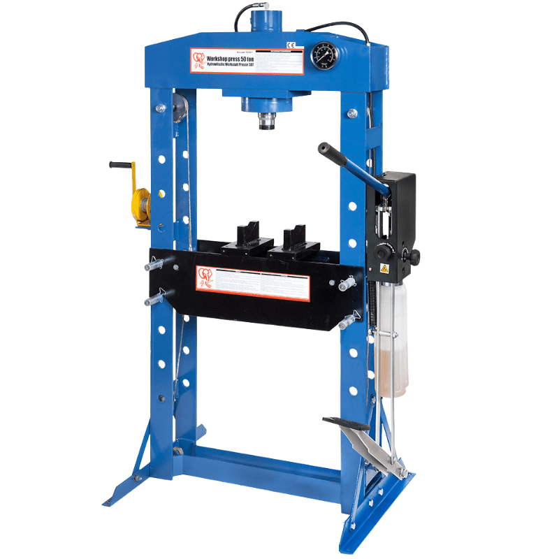 Pneumatyka.eu - Prasa hydrauliczna 50T z dodatkowym pedalem 190 mm - 2025-05-14
