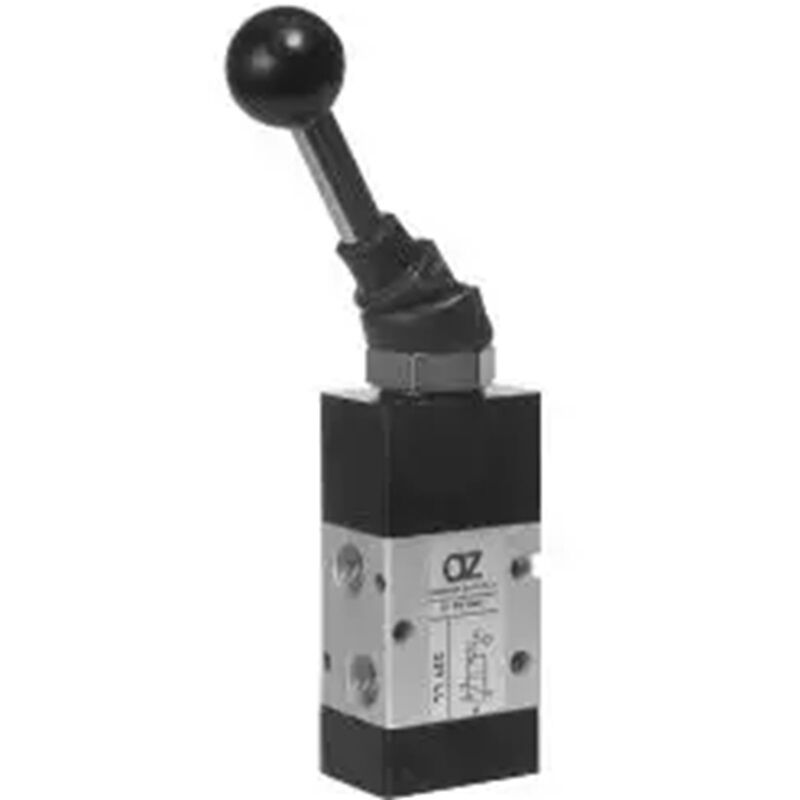 Zawór rozdzielający mechaniczny ręczny 3/2 G1/8 AZ 321 LL (00.050.4) - obrazek 1