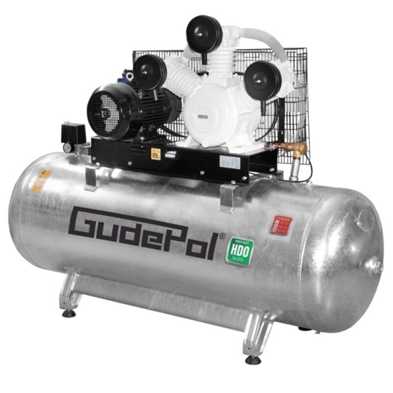 HDO 100/500/1150 Bezolejowy Kompresor 3-Tłokowy (500L, 7,5kW, 10bar) Gudepol - obrazek 1