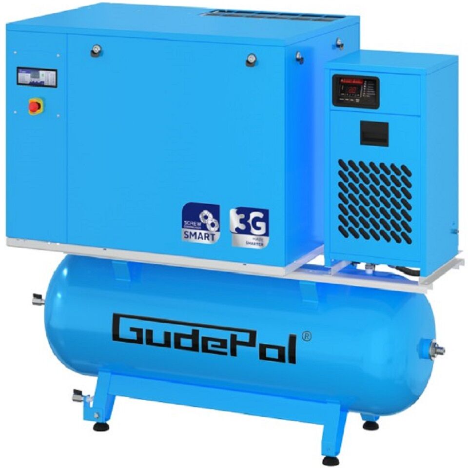 Kompresor śrubowy z osuszaczem SMART-3G 7,5/13-500/15-VT (500L, 7,5kW, 13bar) Gudepol - obrazek 1