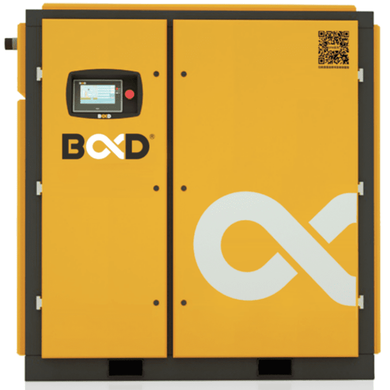 Dwustopniowy kompresor śrubowy BD-90EPM-II/8 (90kW, 20200l/min, 8bar) z falownikiem B&D - obrazek 1