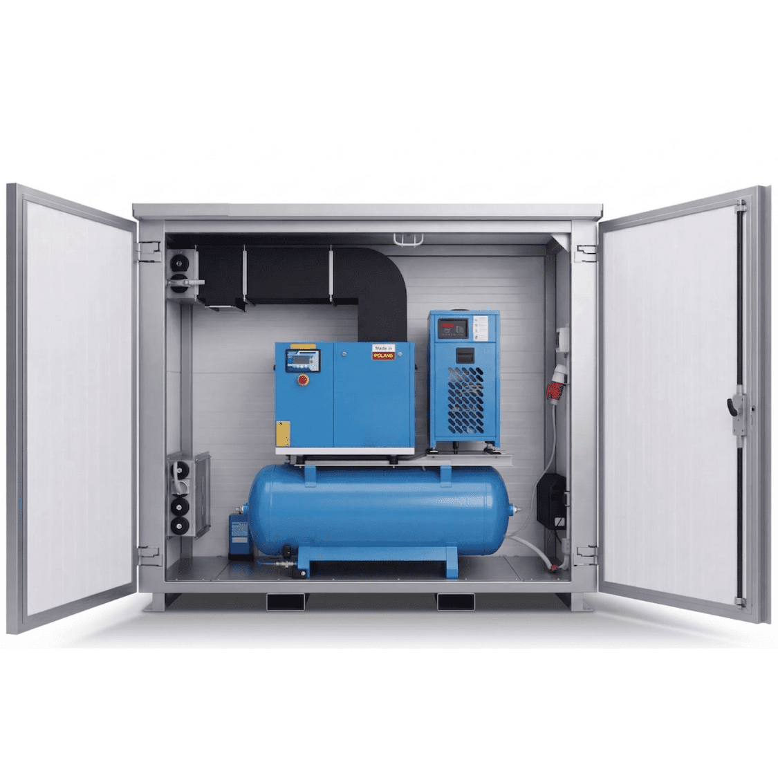 Kontenerowa stacja sprężarkowa AirDock Mini 3kW z kompresorem śrubowym 3kW - obrazek 1